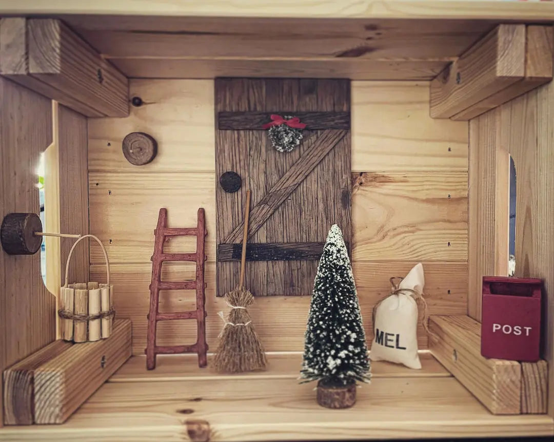 Dänische Wichteltür 9-teiligiges Set aus Holz