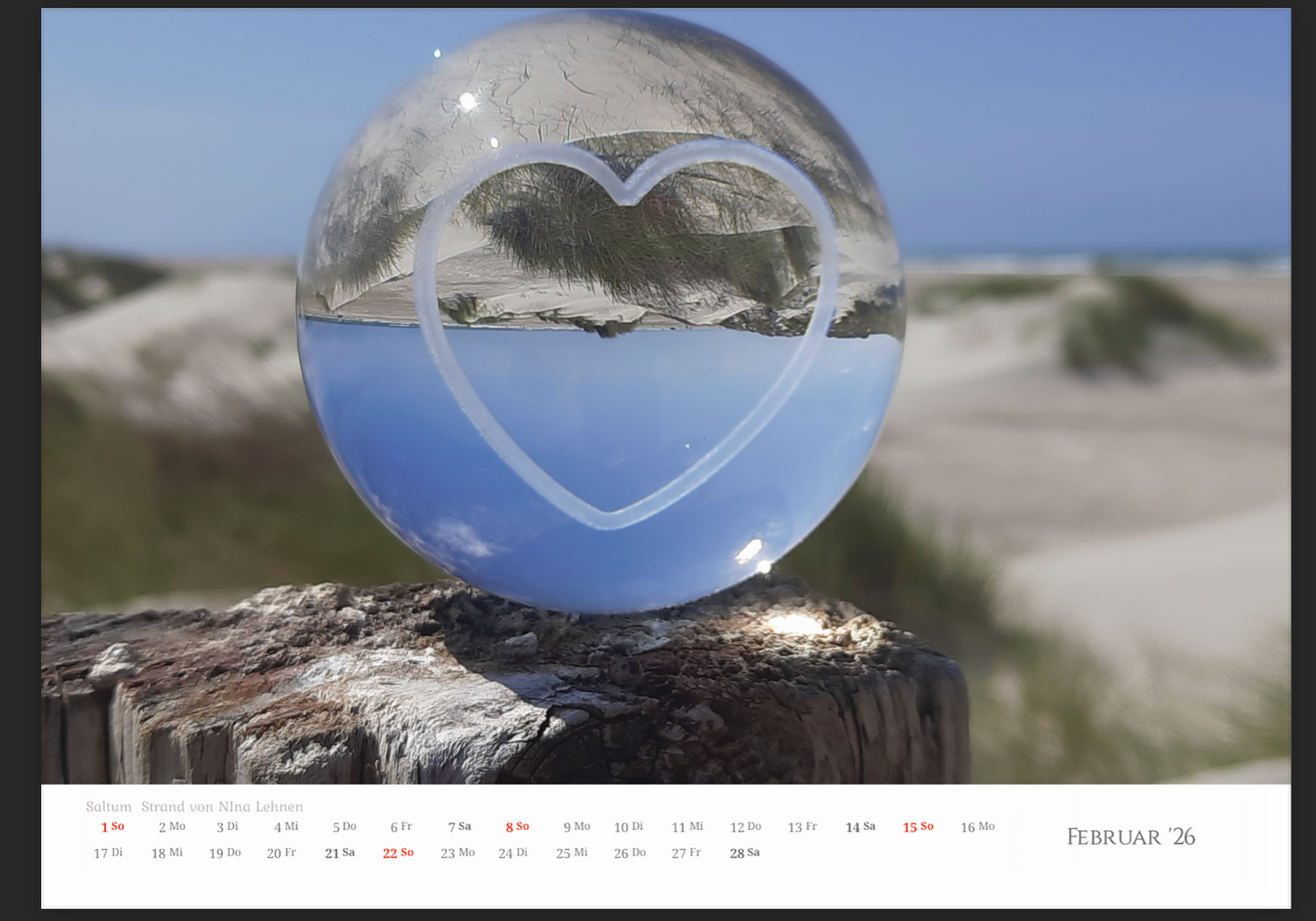 Dänemark Unser Herzensland Wandkalender 2026 im A3 Format