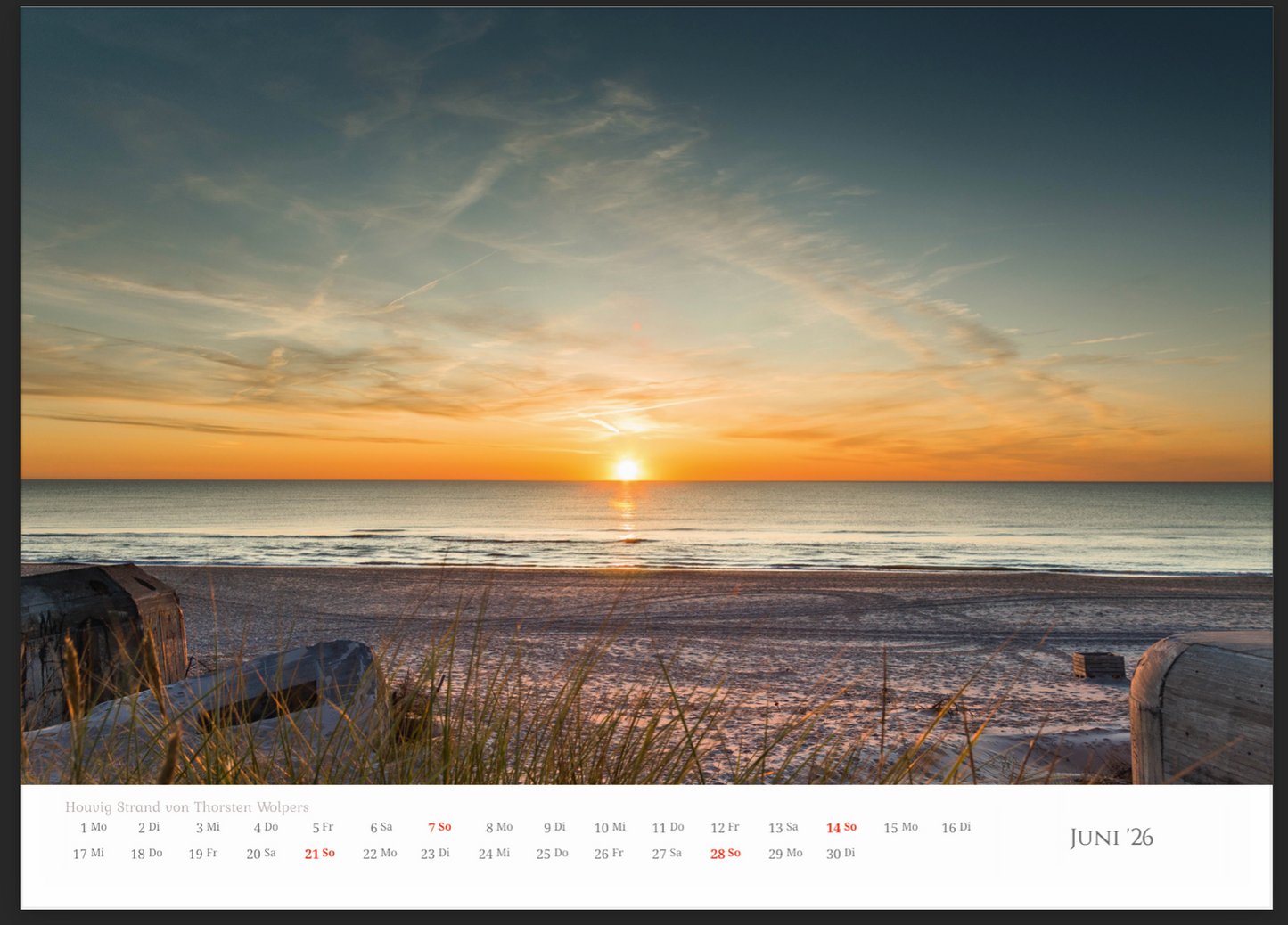 Dänemark Unser Herzensland Wandkalender 2026 im A3 Format