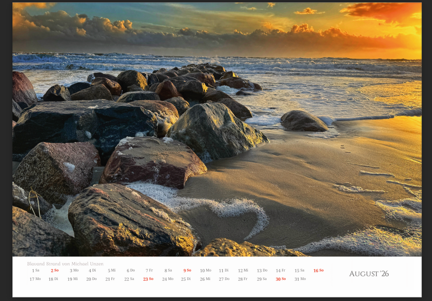 Dänemark Unser Herzensland Wandkalender 2026 im A3 Format