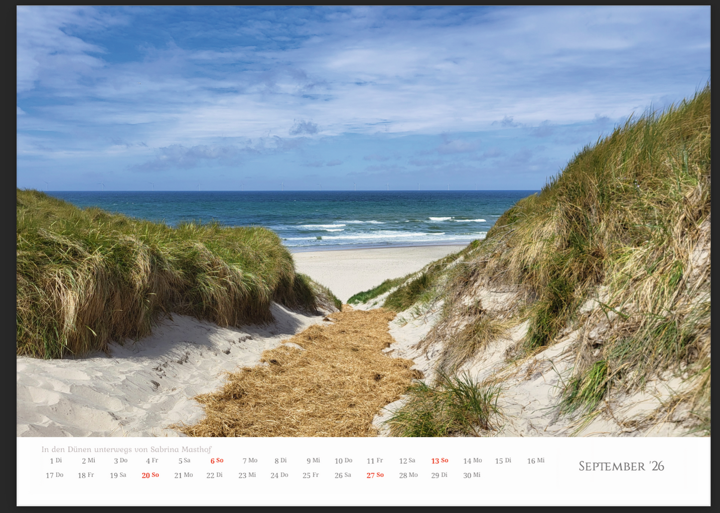 Dänemark Unser Herzensland Wandkalender 2026 im A3 Format