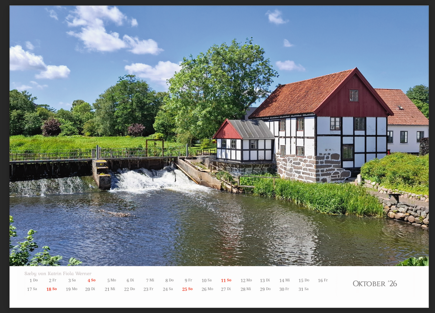 Dänemark Unser Herzensland Wandkalender 2026 im A3 Format