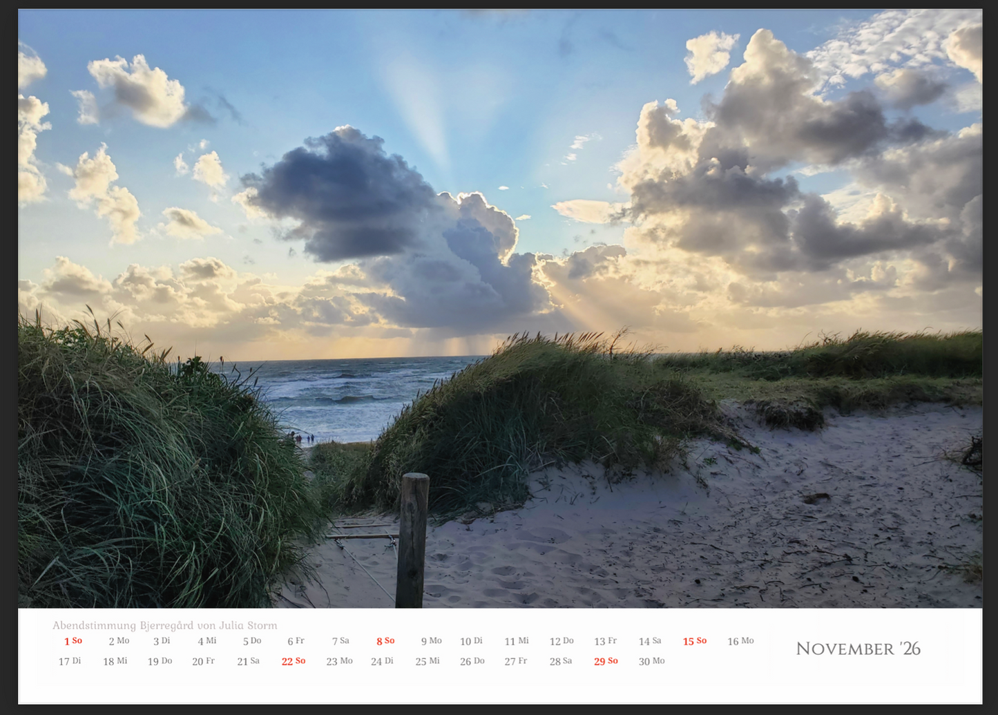 Dänemark Unser Herzensland Wandkalender 2026 im A3 Format