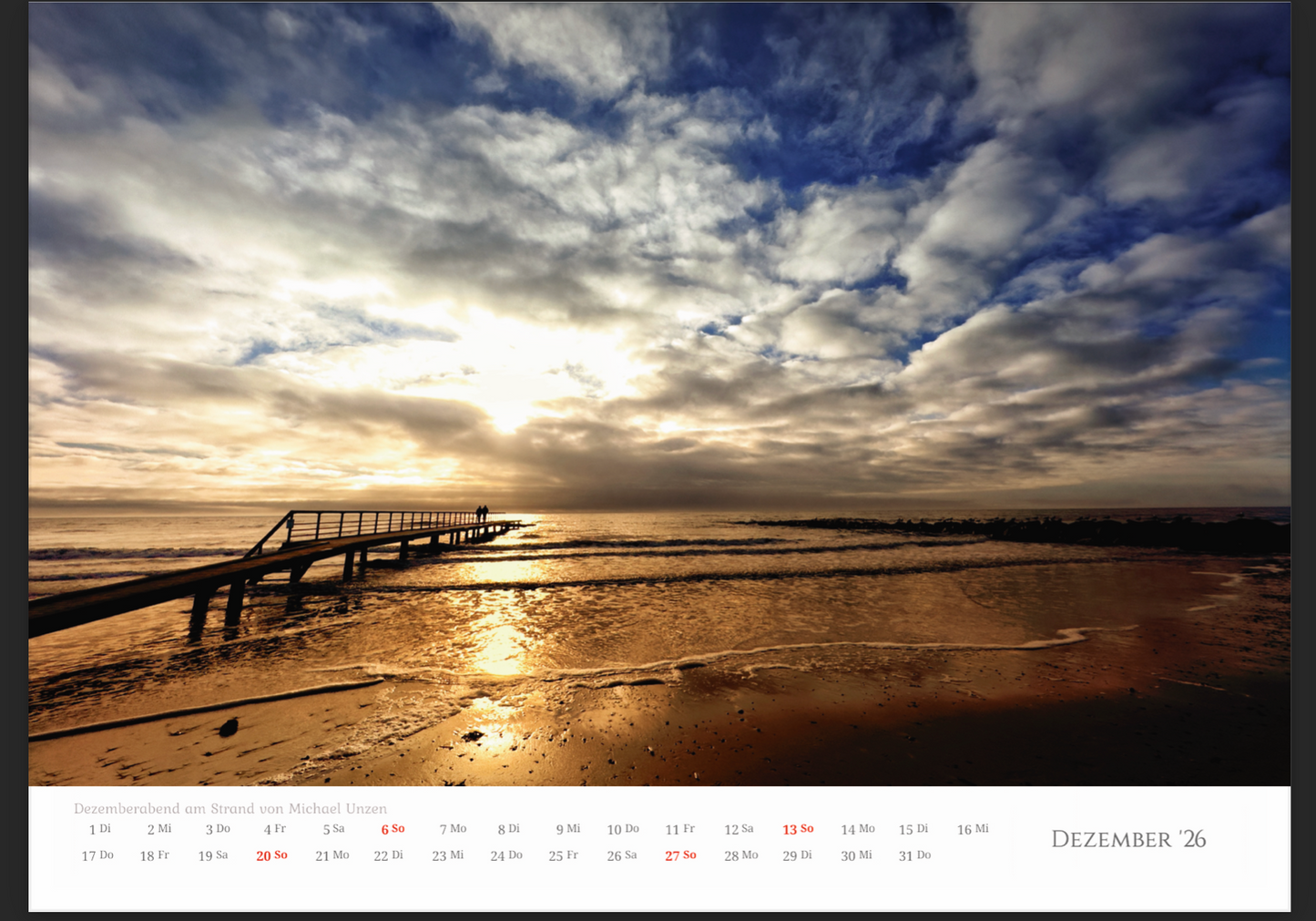 Dänemark Unser Herzensland Wandkalender 2026 im A3 Format